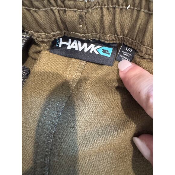 Tony Hawk Men's Tapered Track Pants Workout Size Large Hunter Green GorpCore - Picture 9 of 10